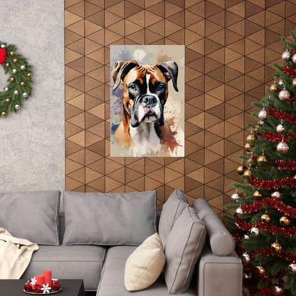 Dogs Boxer 04 Matte Vertical Poster