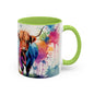 Multicoloured Highland Cow 2 Accent Mug 11oz