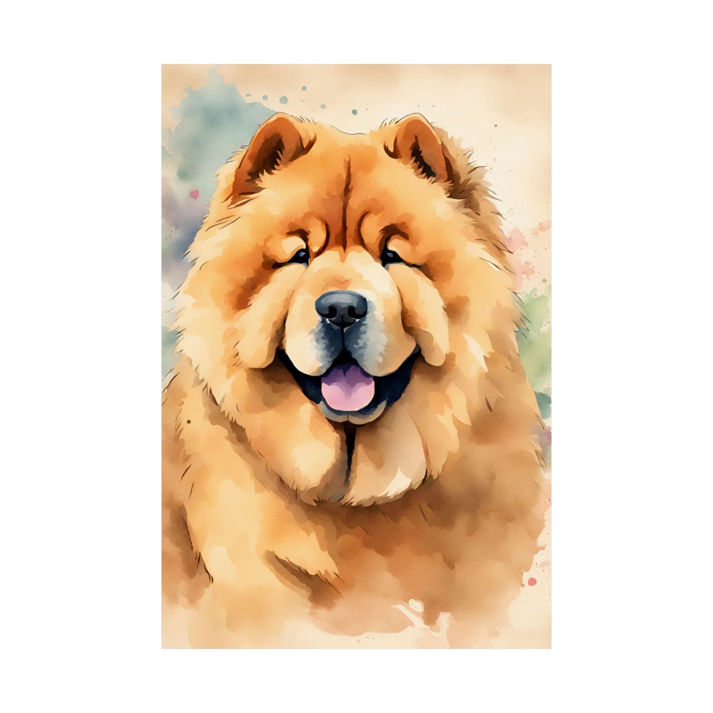 Dogs Chow Chow 04 Matte Vertical Poster