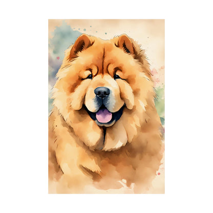 Dogs Chow Chow 04 Matte Vertical Poster