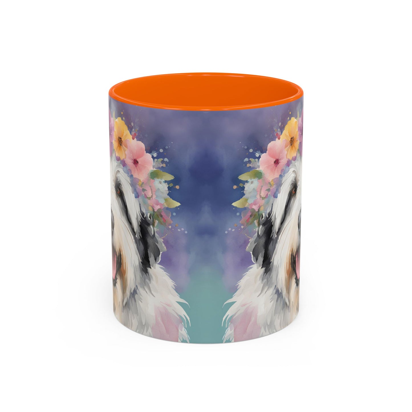 Bearded Collie 04 Accent Coffee Mug - Dog Lover Gift