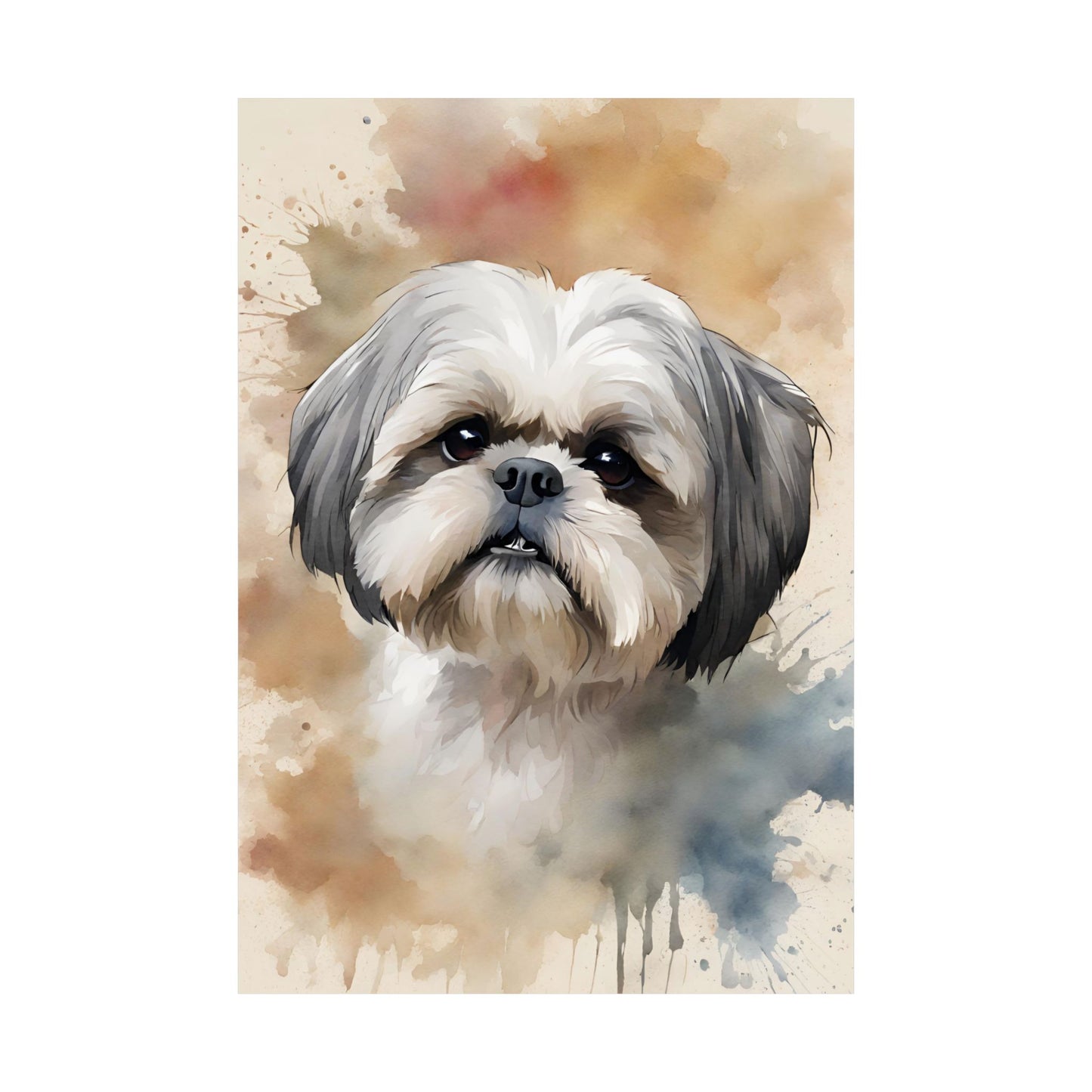 Dogs Shih Tzu 04 Matte Vertical Poster