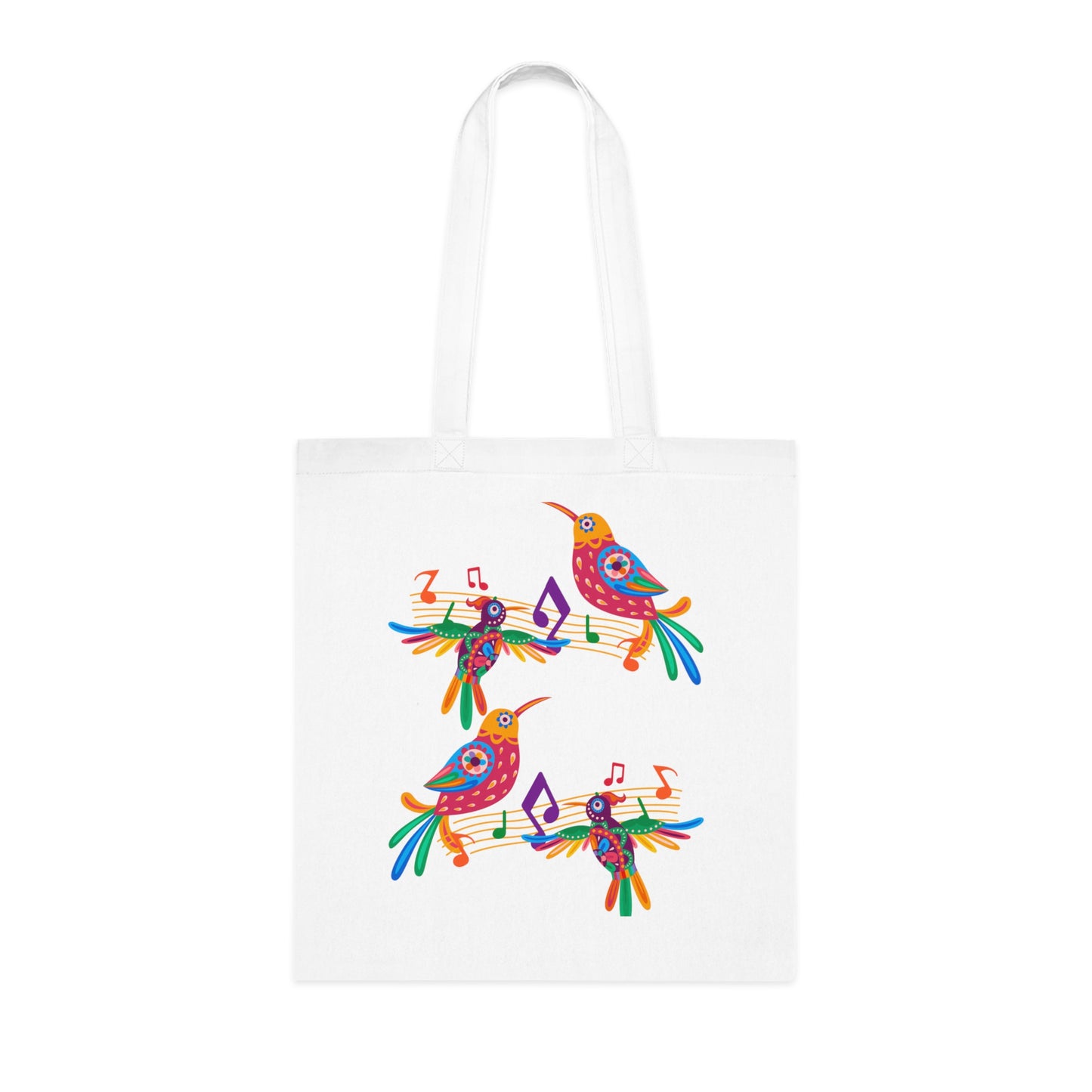 Funky birds 06 Cotton Tote