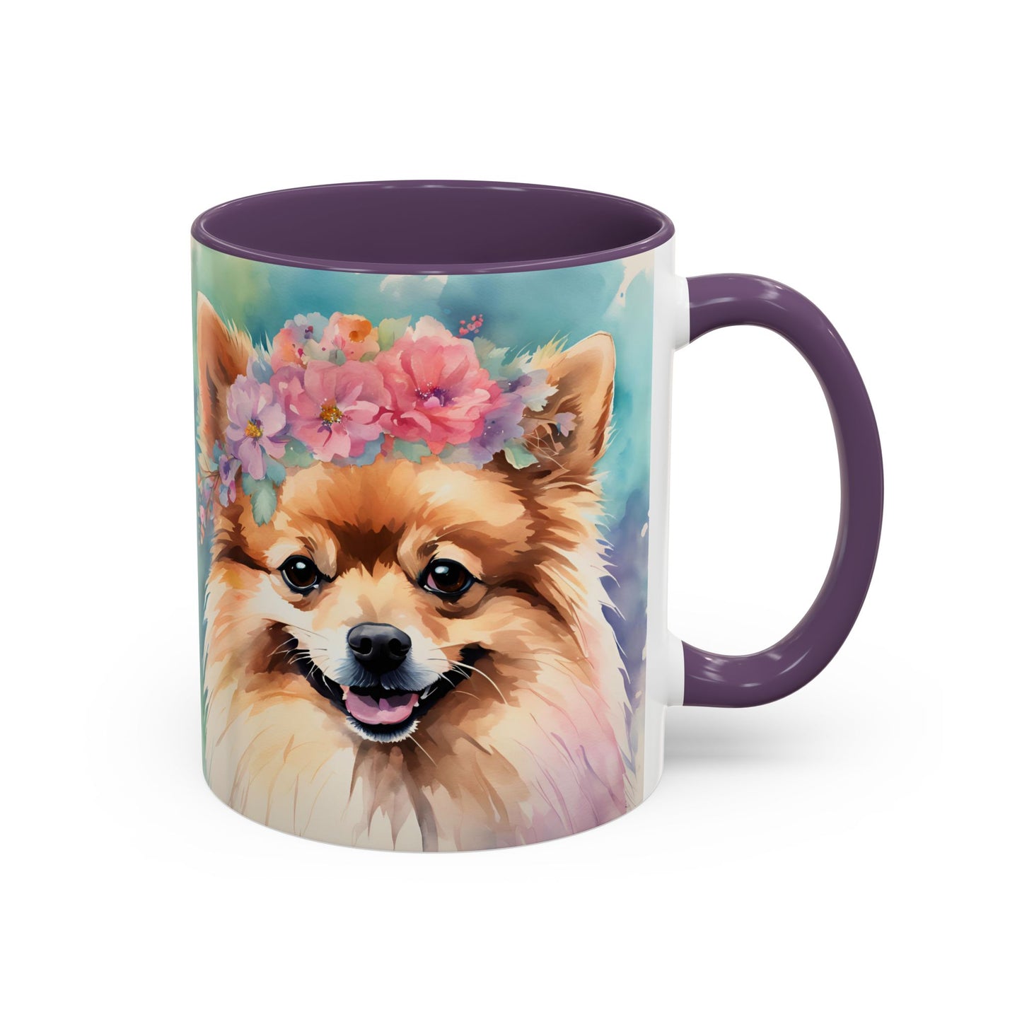 Pomeranian 03 Accent Coffee Mug - Dog Lover Gift
