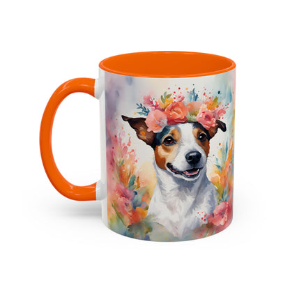 Jack Russell 02 Accent Coffee Mug - Dog Lover Gift