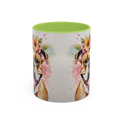 British Bulldog 03 Accent Coffee Mug - Dog Lover Gift