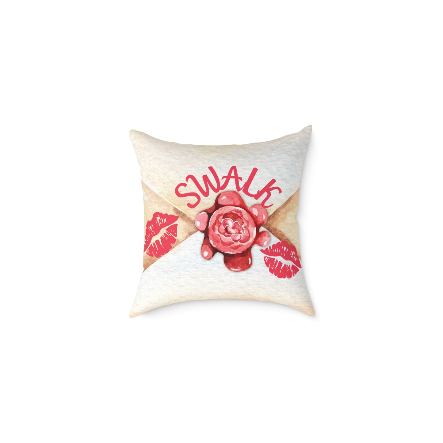 Personalized Valentines Letter Poly Pillow