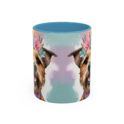 Border Terrier 02 Accent Coffee Mug - Dog Lover Gift