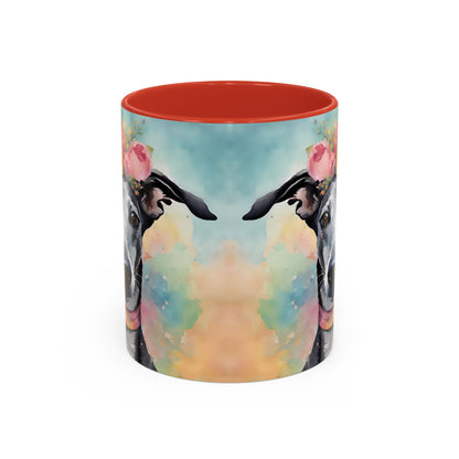 Greyhound 03 Accent Coffee Mug - Dog Lover Gift