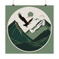 Lone Collection Eagle 9 Matte Square Posters
