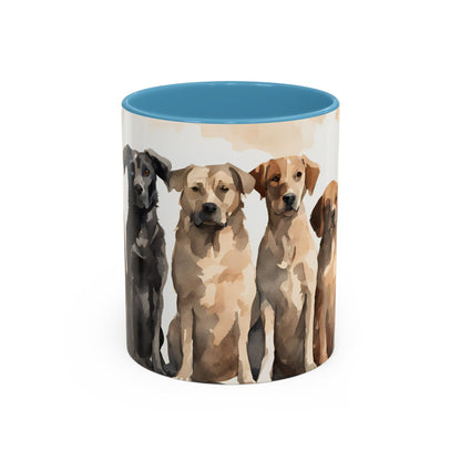 Doggies in a Row 3 Accent Mug 11oz