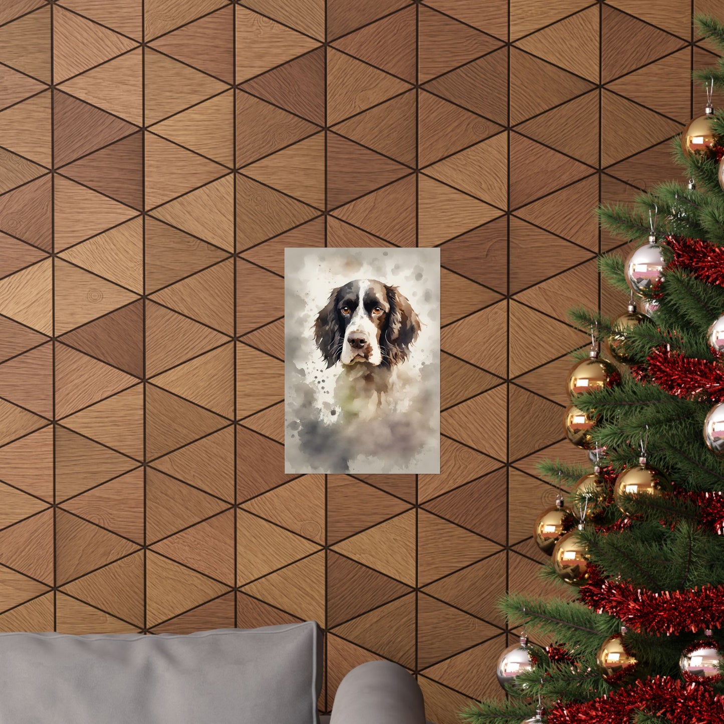 Dogs Springer Spaniel 02 Matte Vertical Poster