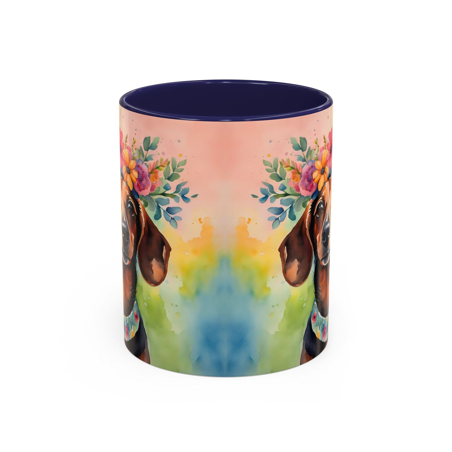 Dachshund 04 Accent Coffee Mug - Dog Lover Gift