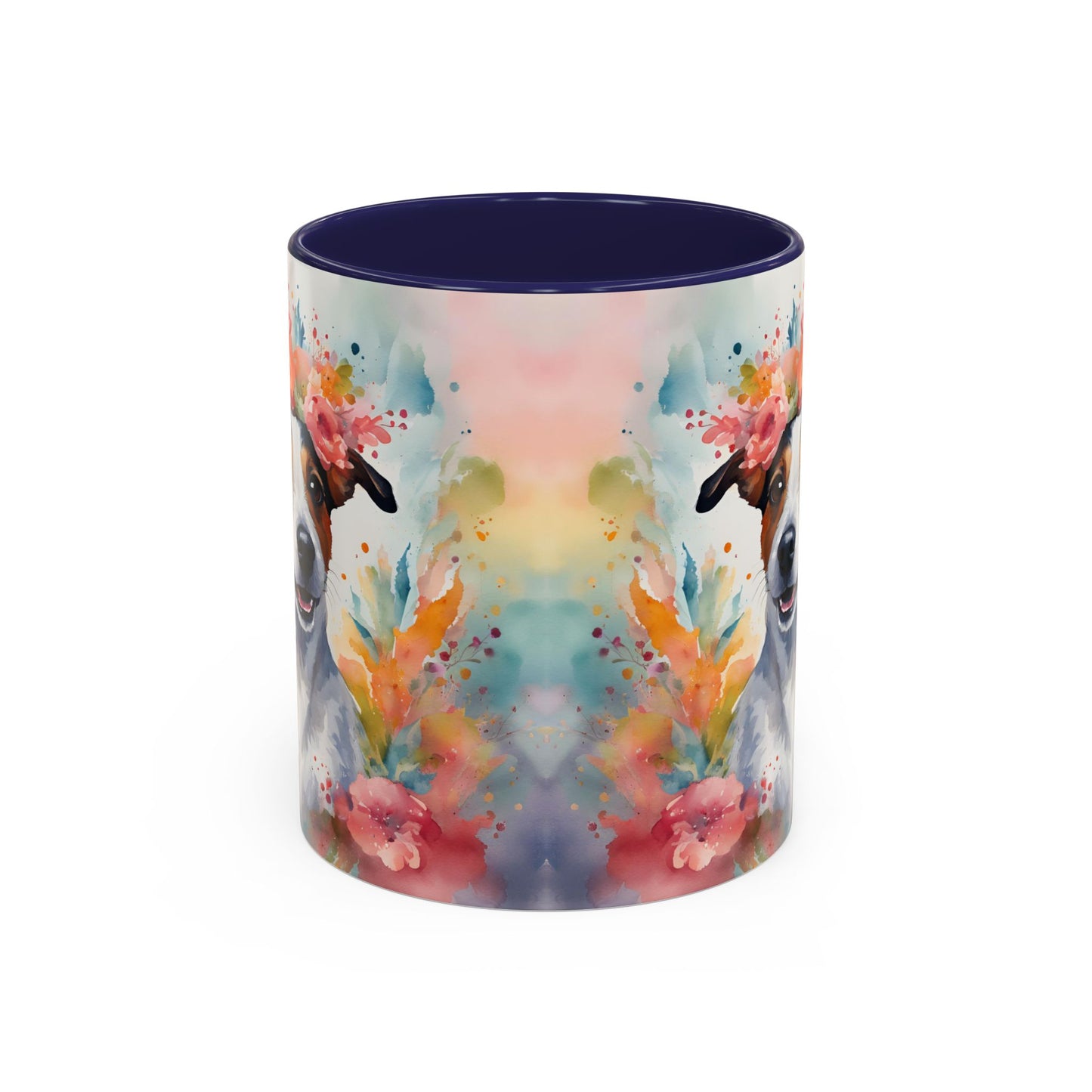 Jack Russell 02 Accent Coffee Mug - Dog Lover Gift