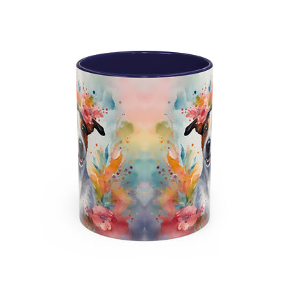 Jack Russell 02 Accent Coffee Mug - Dog Lover Gift