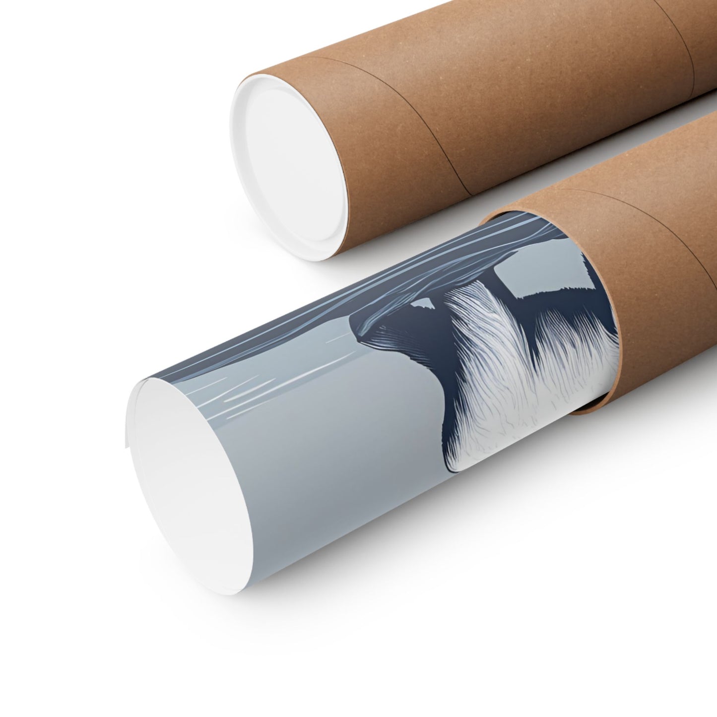 Lone Collection Polar Bear 1 Matte Square Posters