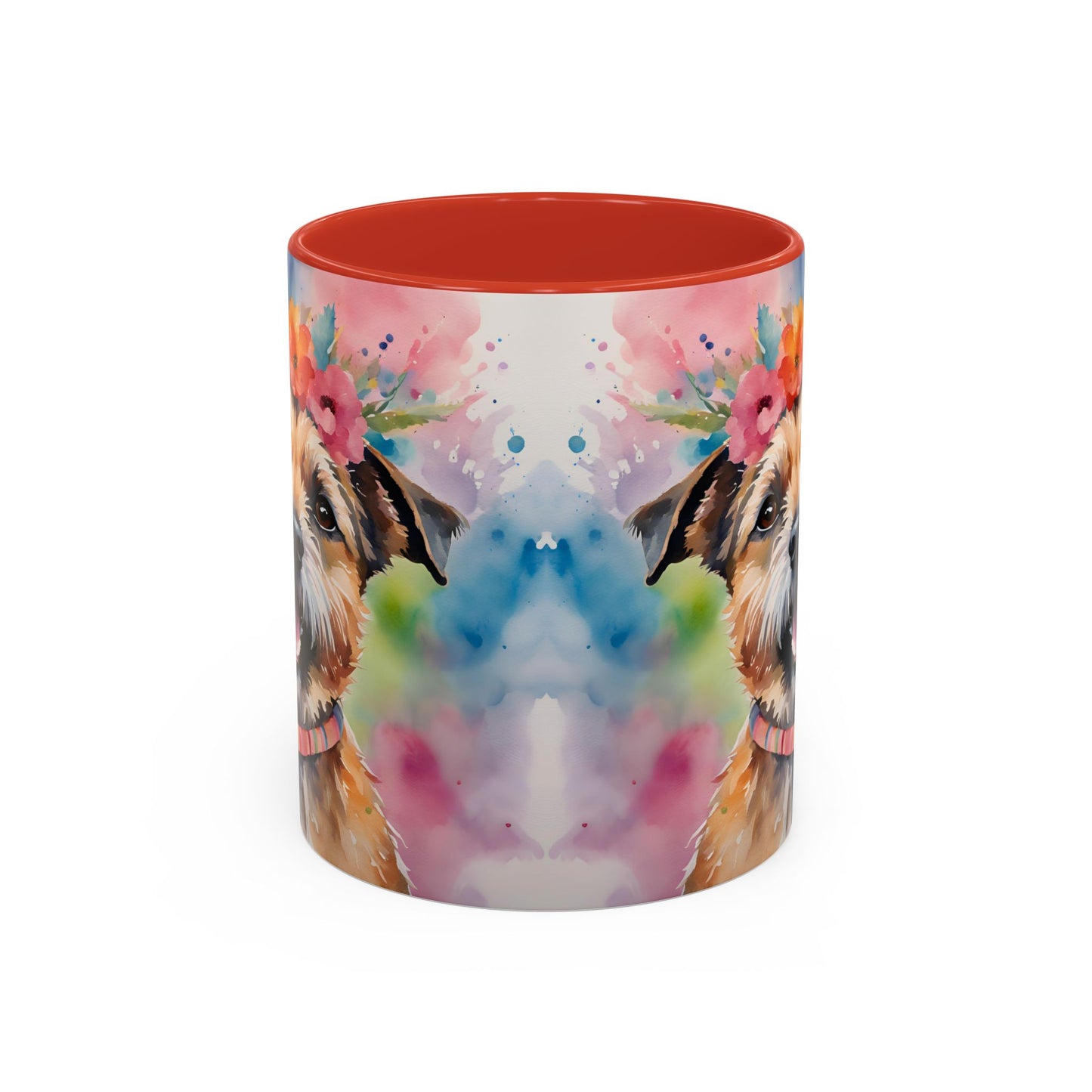 Border Terrier 04 Accent Coffee Mug - Dog Lover Gift
