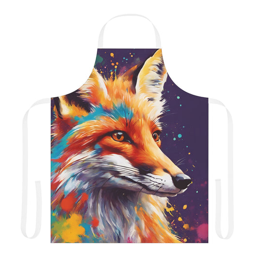 Multicolored Fox Adult Apron (AOP)