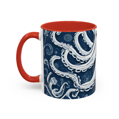 Octopus 8 Accent Coffee Mug (11oz)