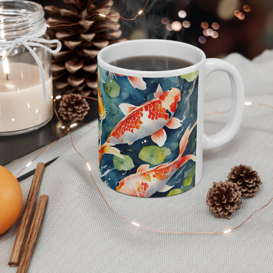 Koi Carp Coffee Mug - Nature's Beauty Collection