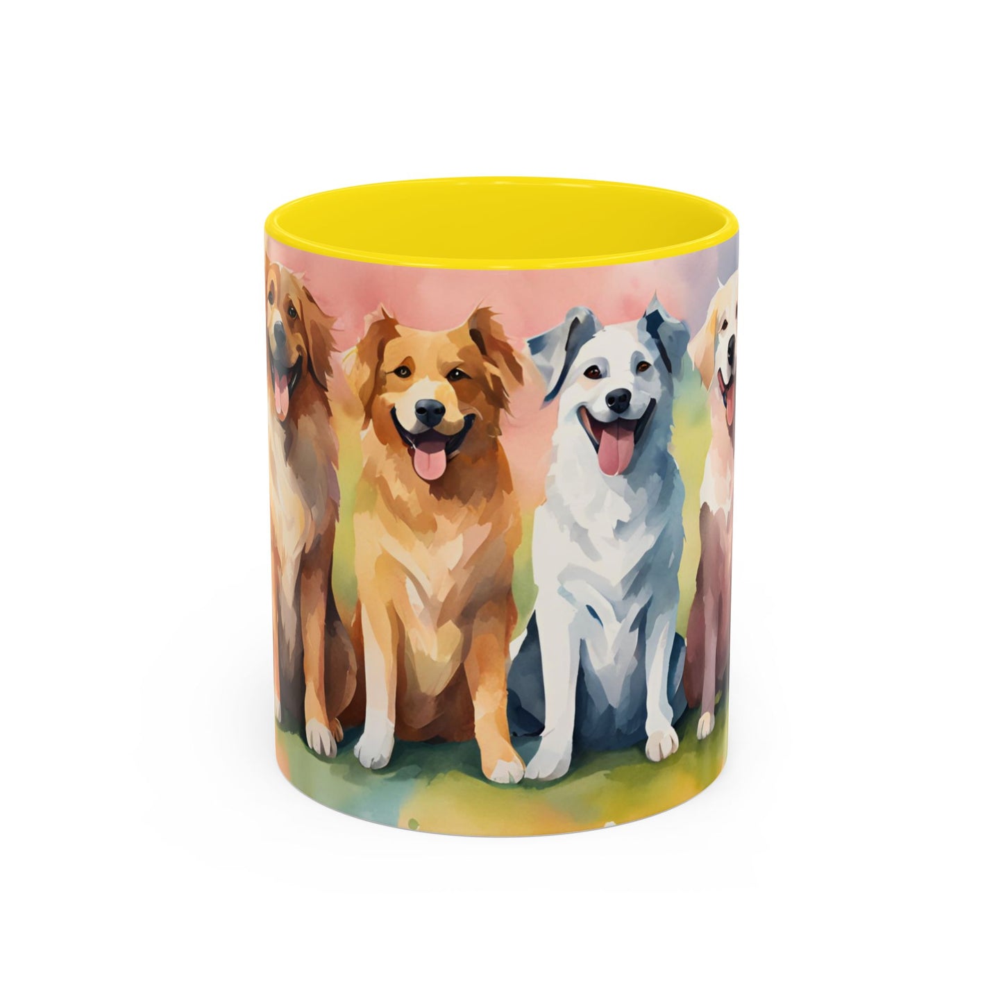 Multicoloured Doggies 8 Accent Mug 11oz