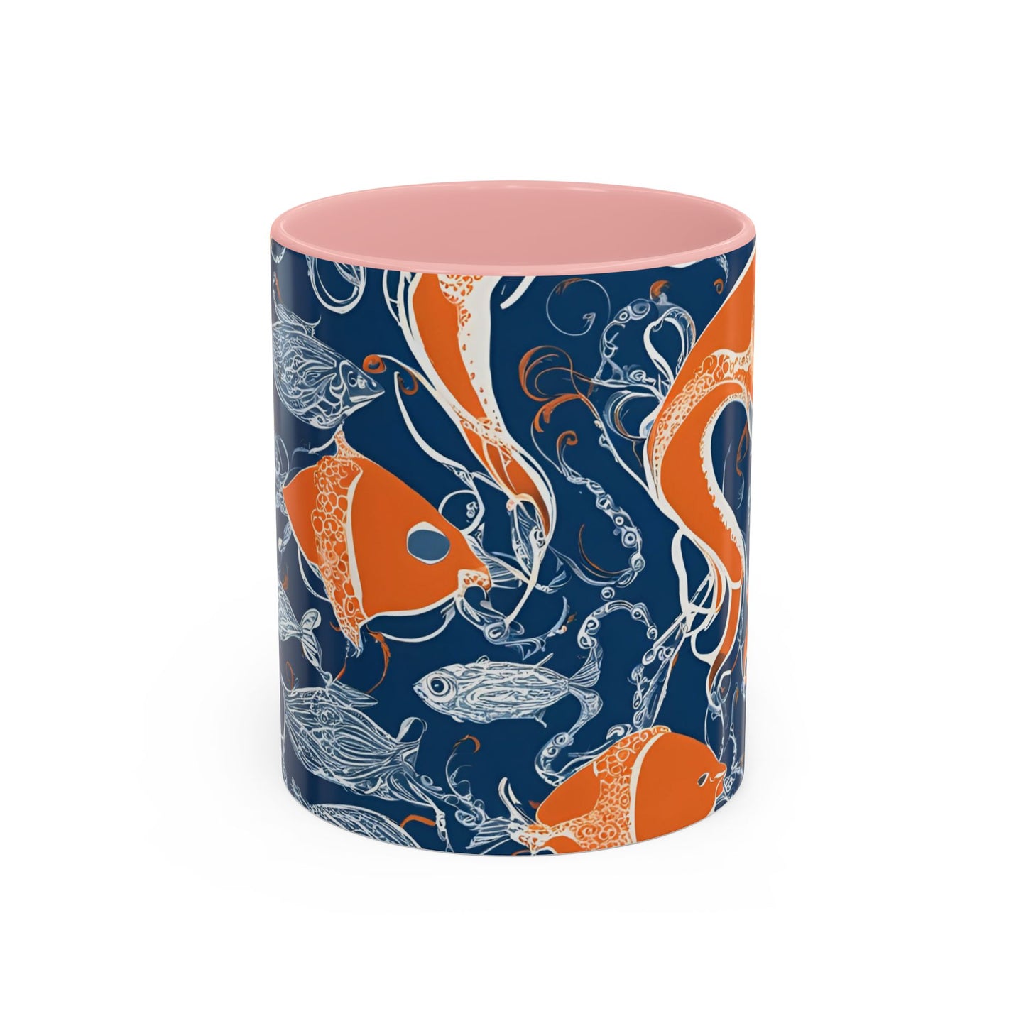Orange Fish 10 Accent Coffee Mug (11oz)
