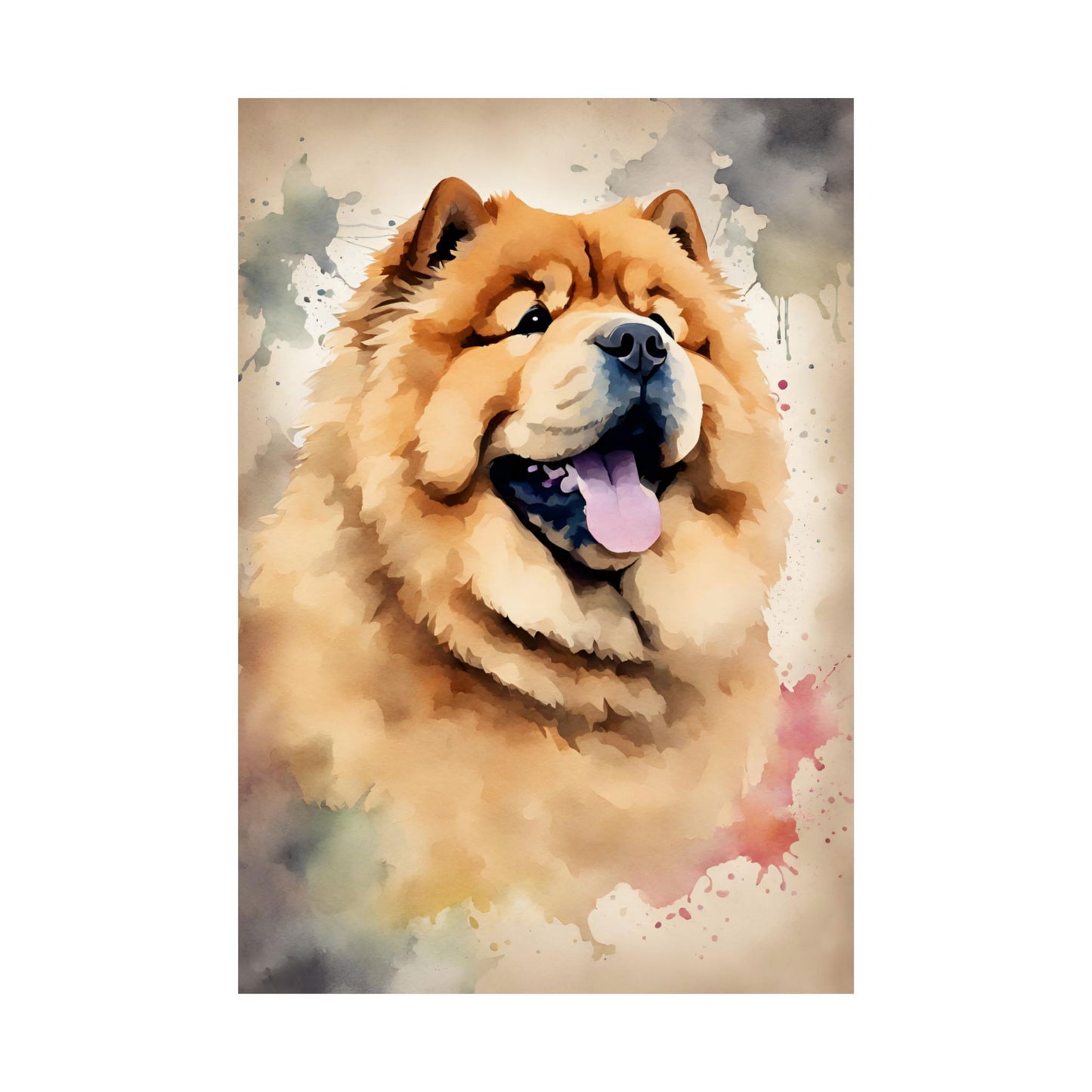 Dogs Chow Chow 03 Matte Vertical Poster