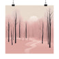 Lonely Forest Pink 28 Matte Square Posters