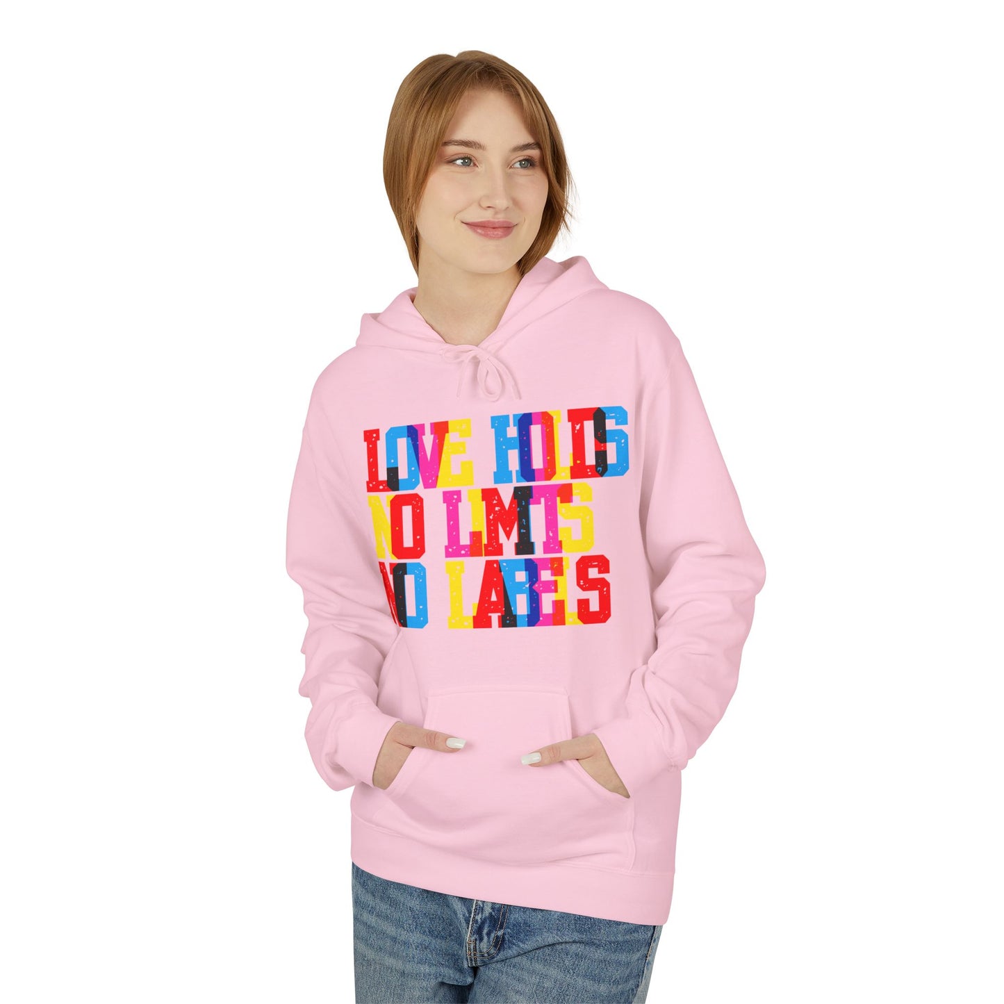 Love Holds No Limits No Labels Unisex Valentines Hoodie
