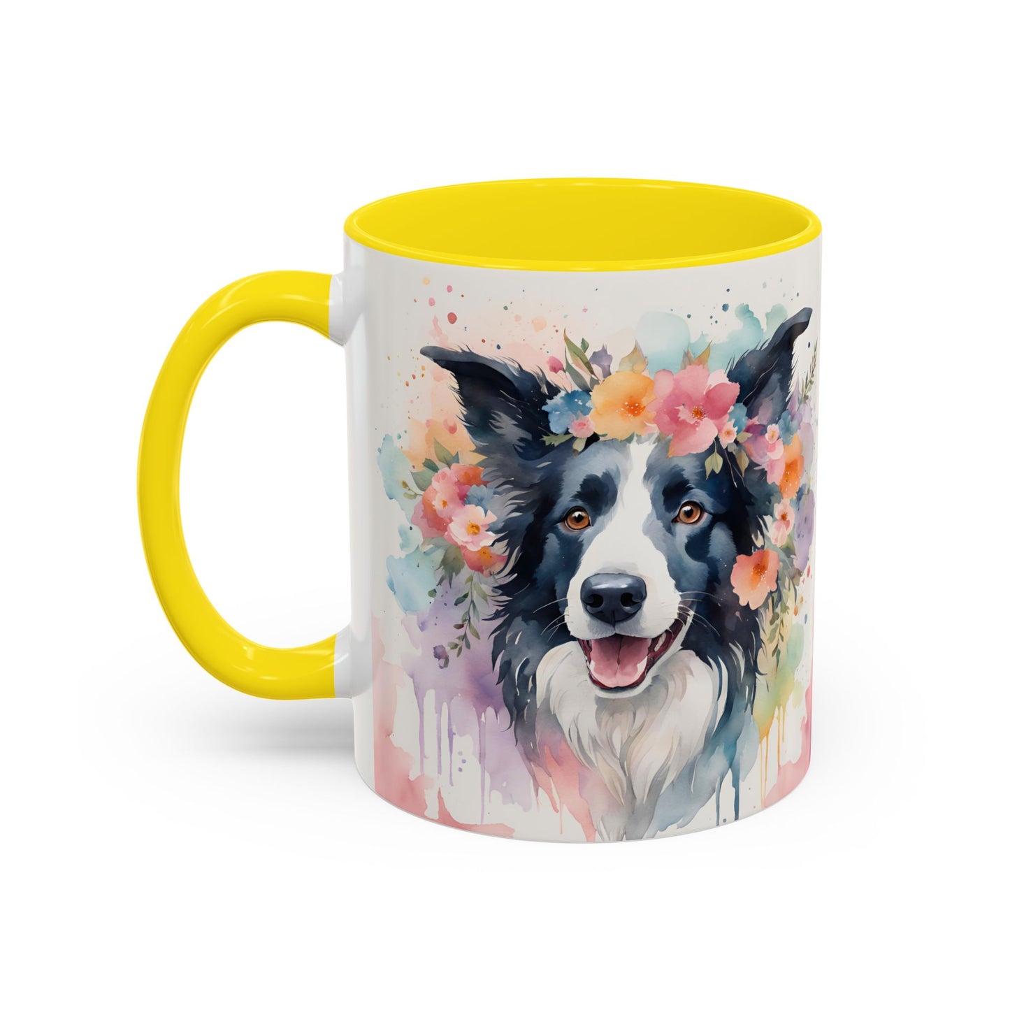 Border Collie 01 Accent Coffee Mug - Dog Lover Gift