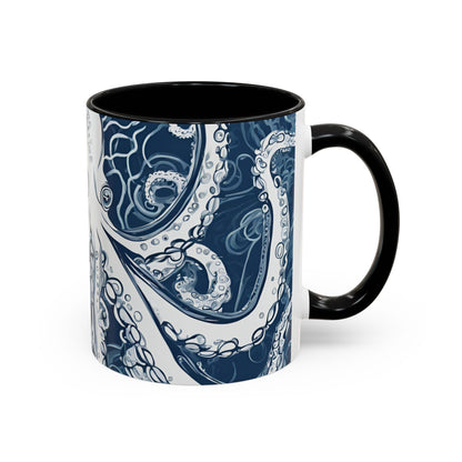 Octopus 7 Accent Coffee Mug (11oz)