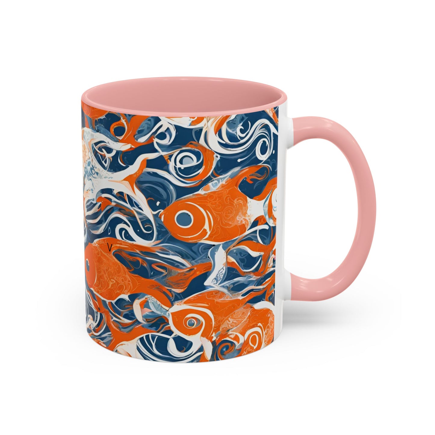 Orange Fish 09 Accent Coffee Mug (11oz)