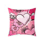 XOXO! Pop Art Poly Pillow