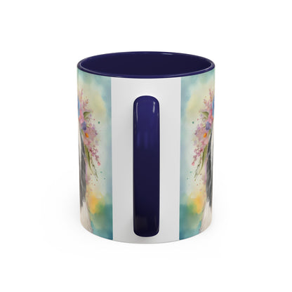Bearded Collie 02 Accent Coffee Mug - Dog Lover Gift