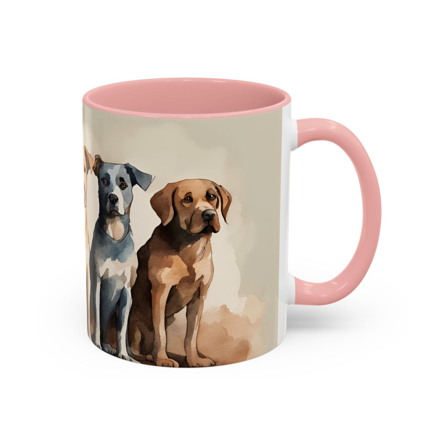 Doggies in a Row 4 Accent Mug 11oz