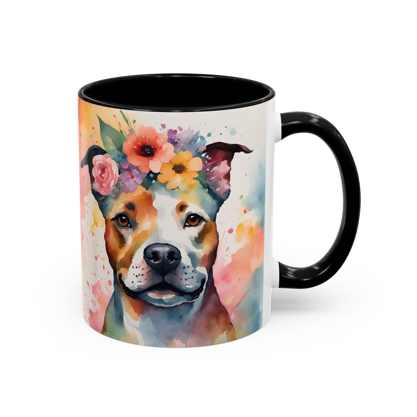 Staffordshire Bull Terrier 03 Accent Coffee Mug - Dog Lover Gift