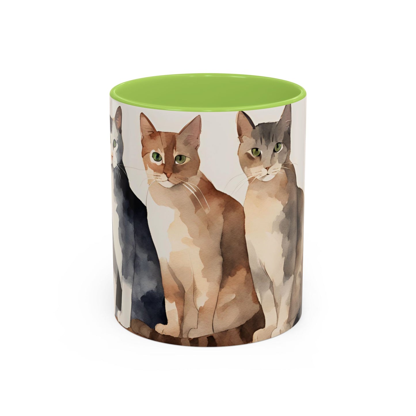 Kitties in a Row 4 Accent Mug 11oz
