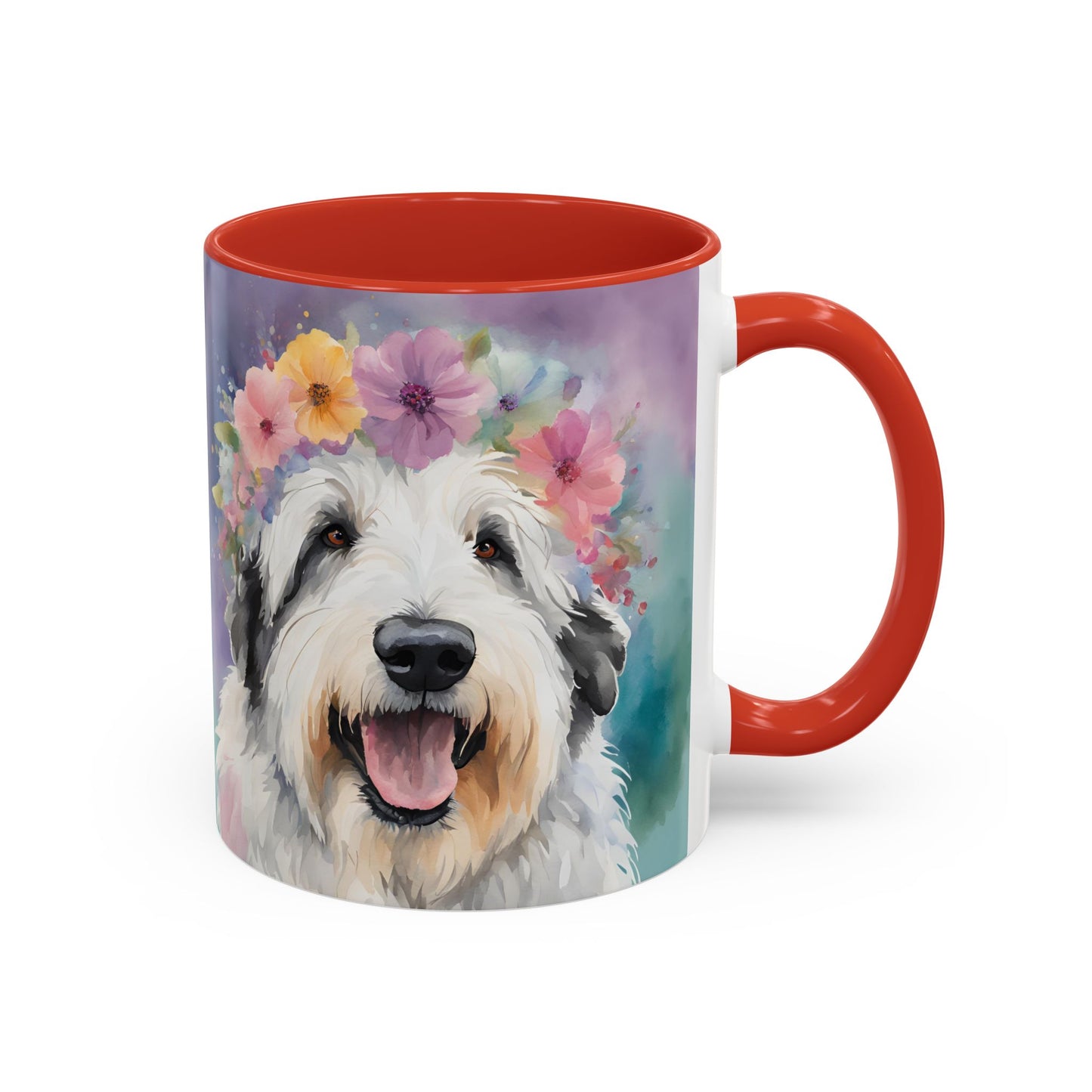 Bearded Collie 04 Accent Coffee Mug - Dog Lover Gift