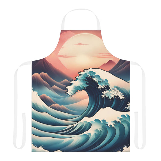 Waves 2 Apron, 5 Color Straps (AOP)