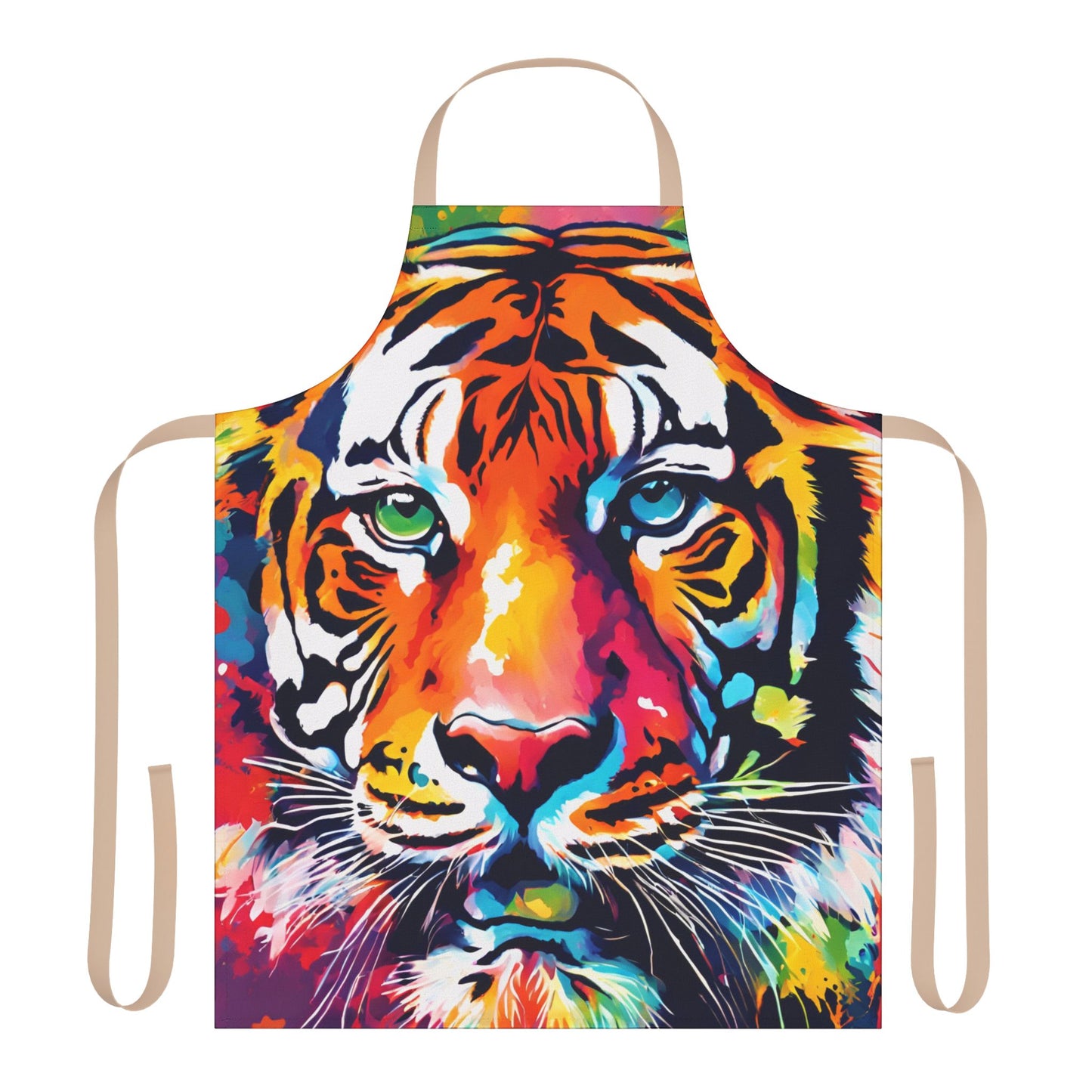 Multicolored Tiger Adult Apron (AOP)