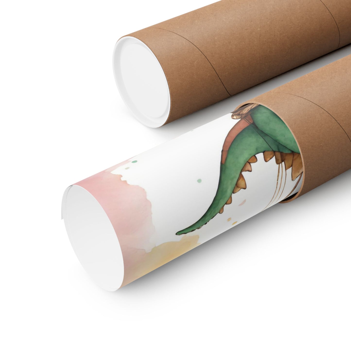Nursery Dinosaur in a Hot Air Ballon 1 Matte Vertical Posters
