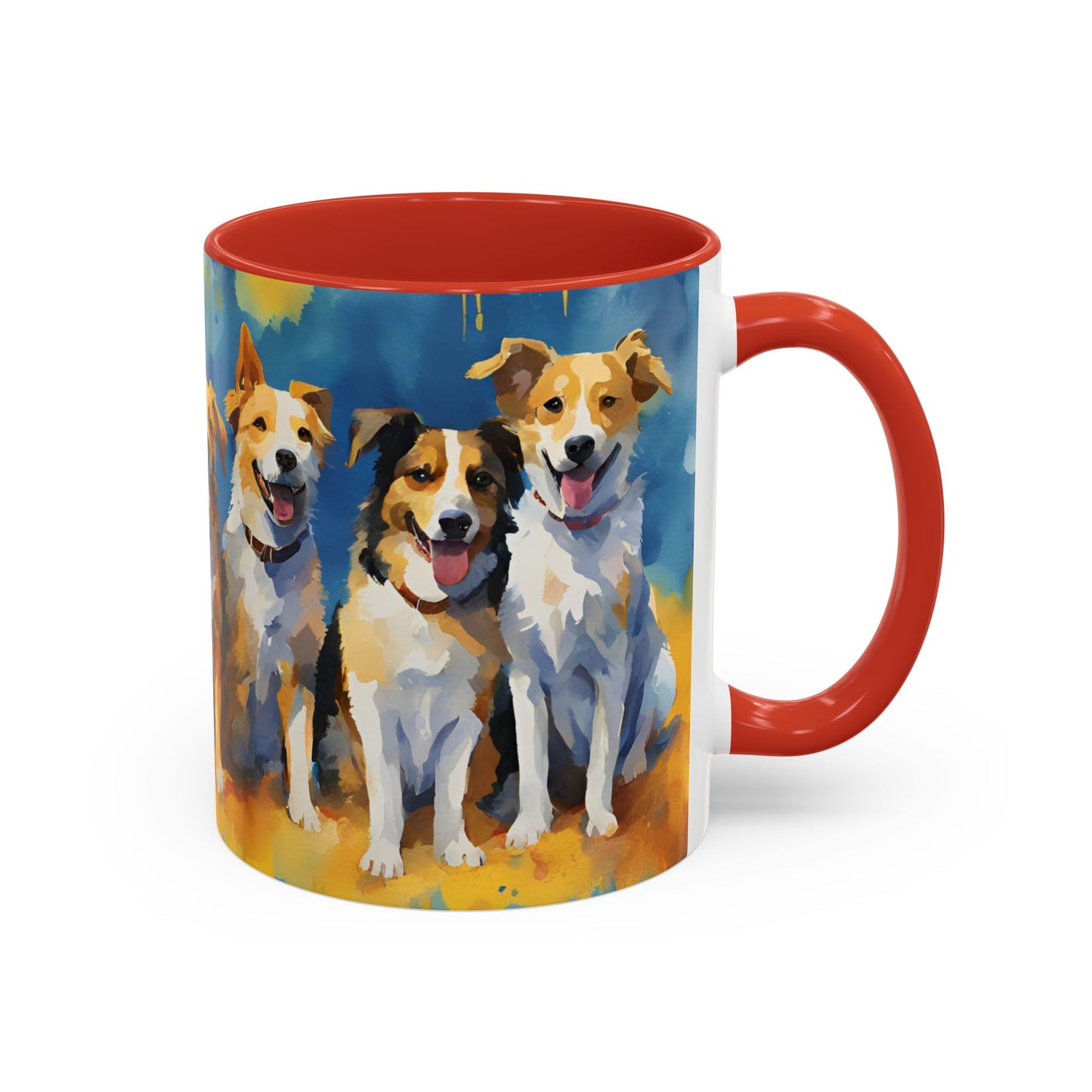 Multicolored Doggies 1 Accent Mug 11oz
