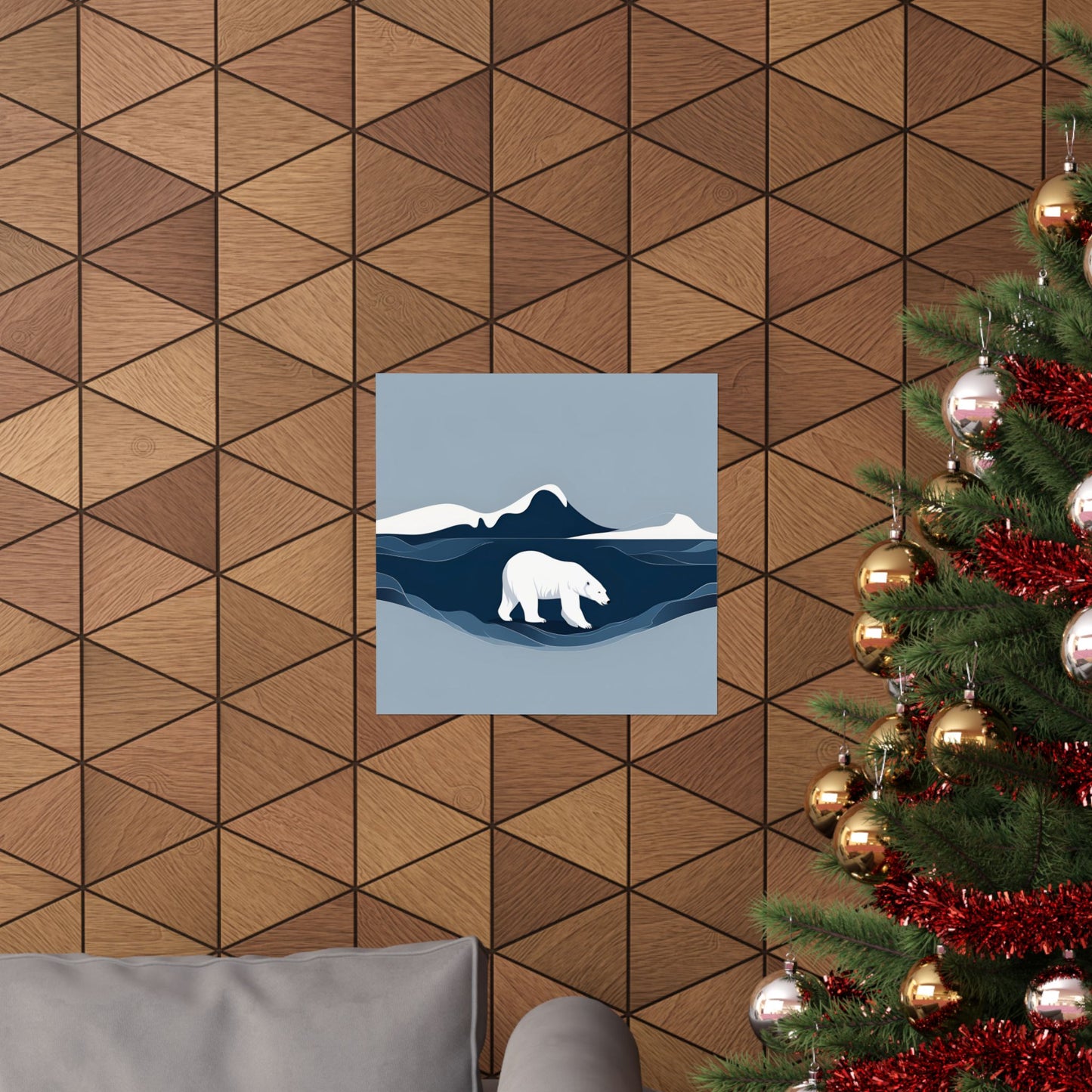 Lone Collection Polar Bear 6 Matte Square Posters