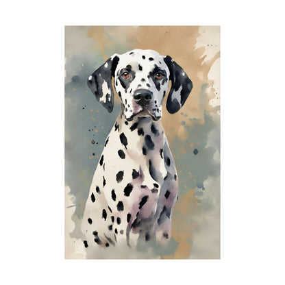 Dogs Dalmatian 04 Matte Vertical Poster