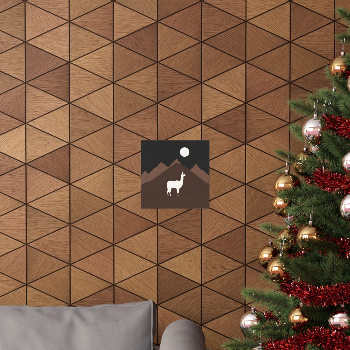 Lone Collection Llama 8 Matte Square Posters