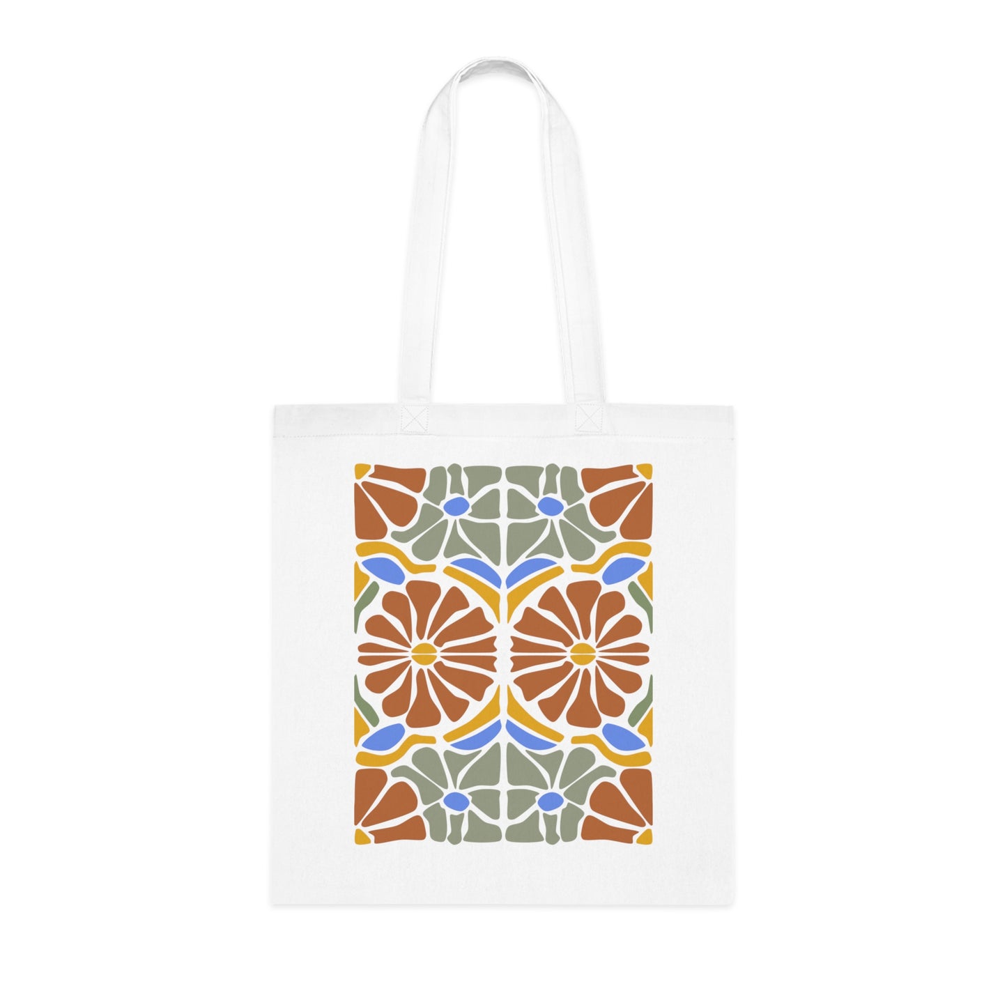 Abstract flowers 16 Cotton Tote