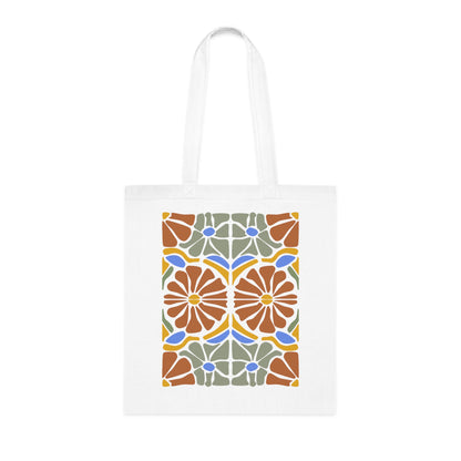 Abstract flowers 16 Cotton Tote
