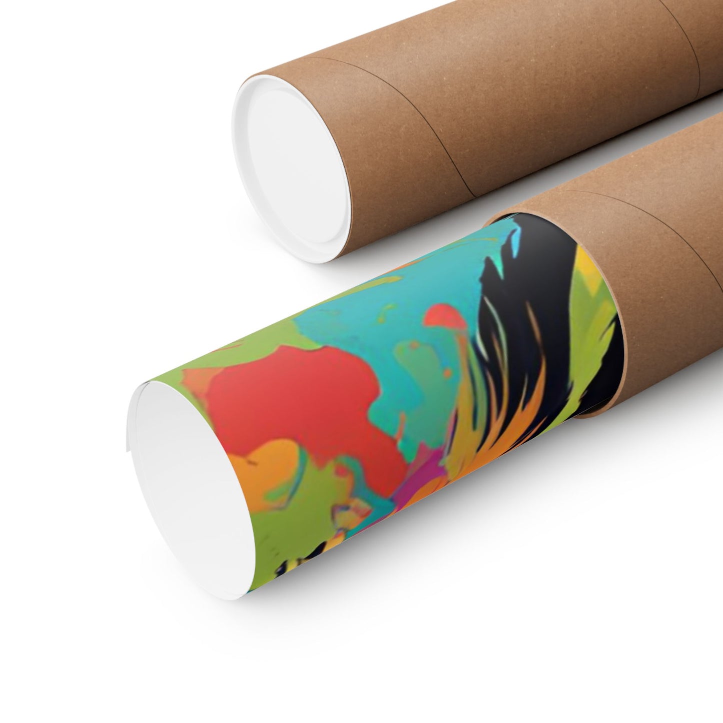 Multicolored Labrador 3 Matte Vertical Poster