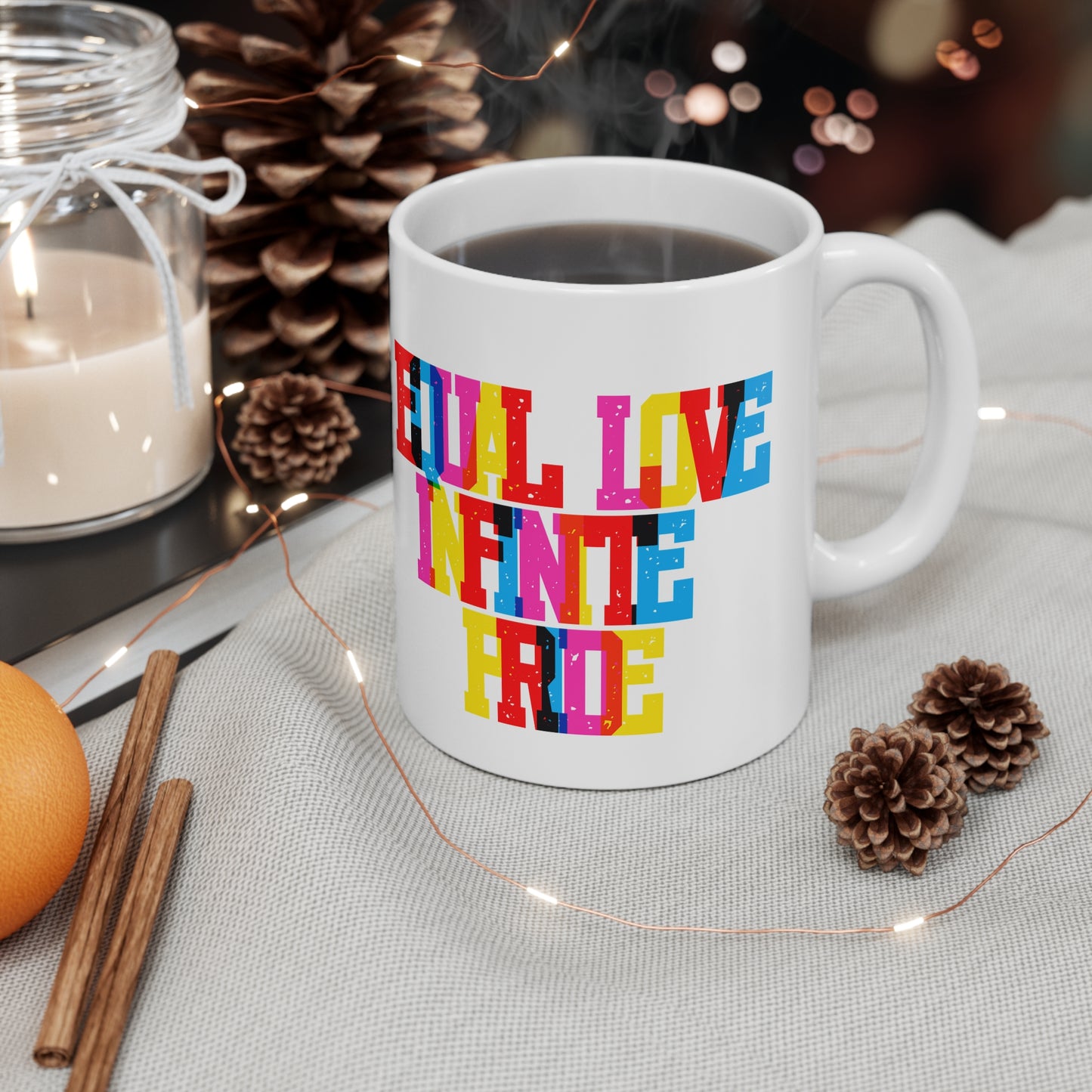 Equal Love Infinite Pride Valentines Mug Ceramic 11oz