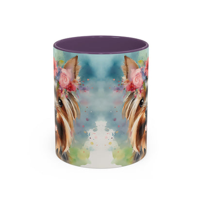 Yorkshire Terrier 04 Accent Coffee Mug - Dog Lover Gift